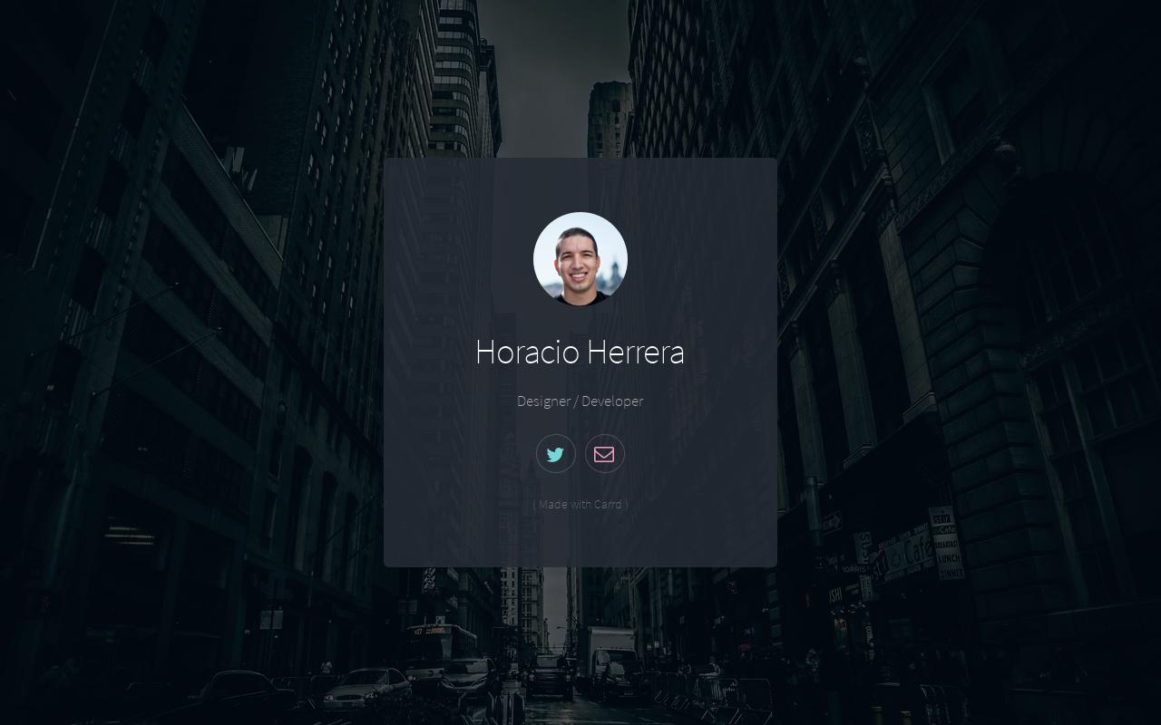 Carrd profile picture for @horacio